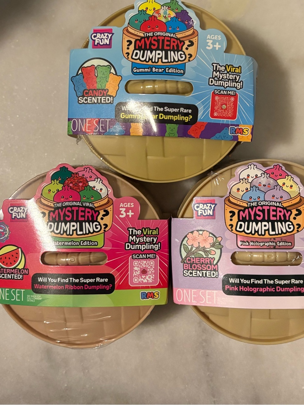 RMS Dumplings Set of 3 Sealed - Gummi bear, Watermelon, Cherry blossom